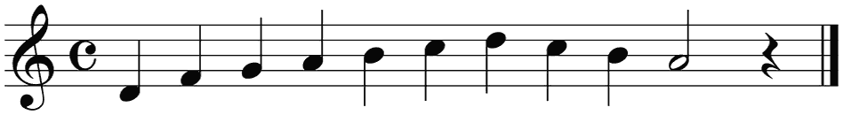 Notenbalk regel 6 (iso)