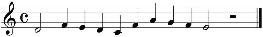 Notenbalk regel 3 (rit)