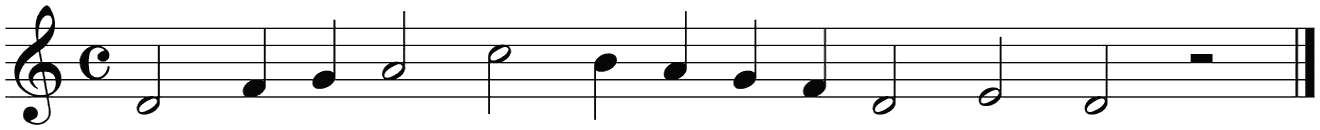 Notenbalk regel 4 (rit)