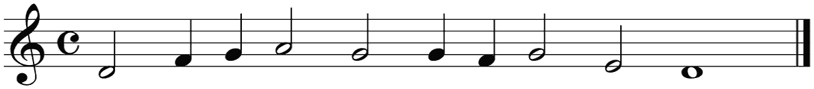 Notenbalk regel 8 (rit)