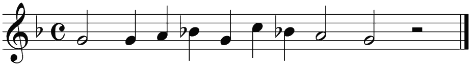Notenbalk regel 1 (rit)
