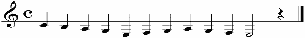 Notenbalk regel 6 (iso)