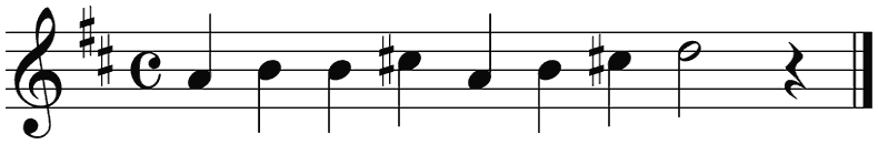 Notenbalk regel 4 (iso)