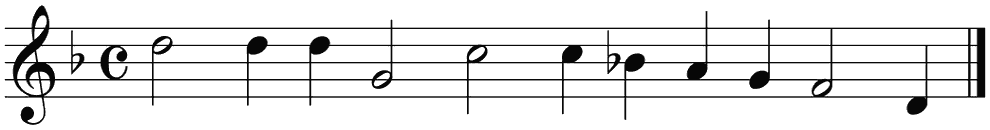 Notenbalk regel 3 (rit)