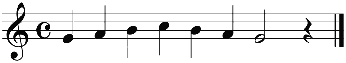 Notenbalk regel 4 (iso)