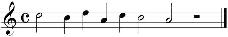 Notenbalk regel 5 (rit)