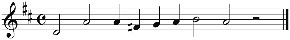 Notenbalk regel 5 (rit)