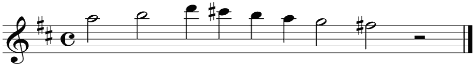 Notenbalk regel 7 (rit)