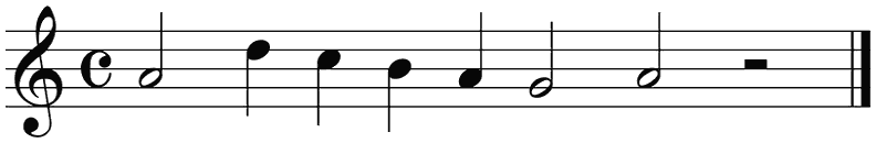 Notenbalk regel 5 (rit)