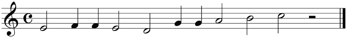 Notenbalk regel 5 (rit)