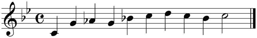 Notenbalk regel 3 (iso)