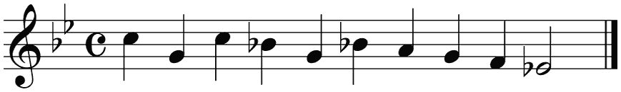 Notenbalk regel 7 (iso)