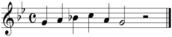 Notenbalk regel 6 (rit)