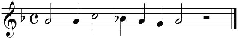 Notenbalk regel 5 (rit)