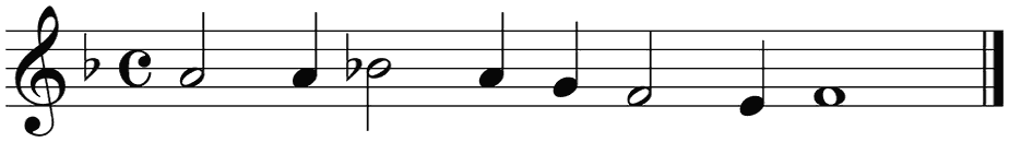 Notenbalk regel 8 (rit)
