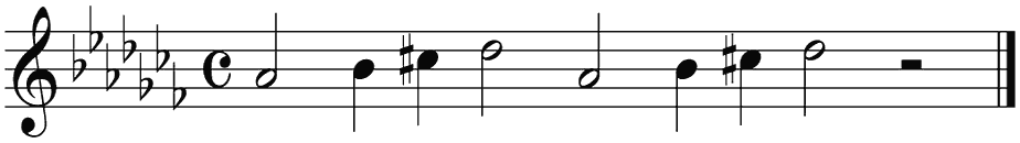 Notenbalk regel 5 (rit)