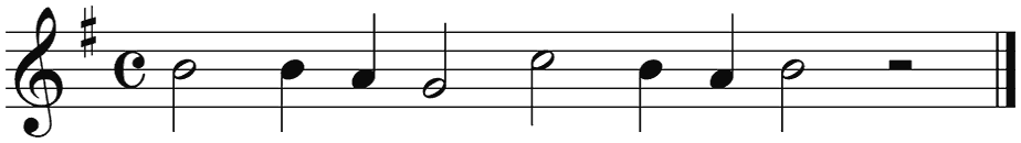 Notenbalk regel 6 (rit)