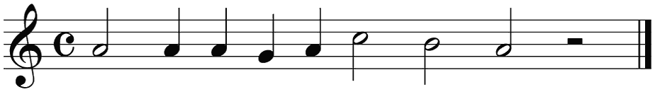 Notenbalk regel 3 (rit)