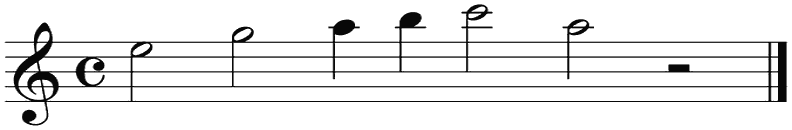 Notenbalk regel 9 (rit)