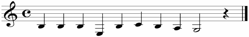 Notenbalk regel 3 (iso)