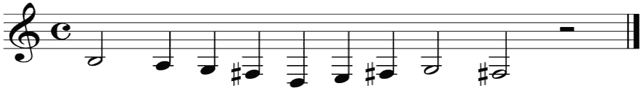 Notenbalk regel 7 (rit)