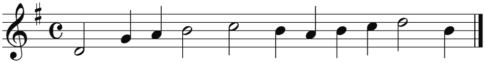 Notenbalk regel 2 (rit)