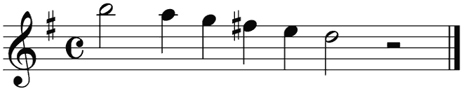 Notenbalk regel 9 (rit)