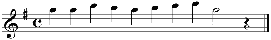 Notenbalk regel 6 (iso)