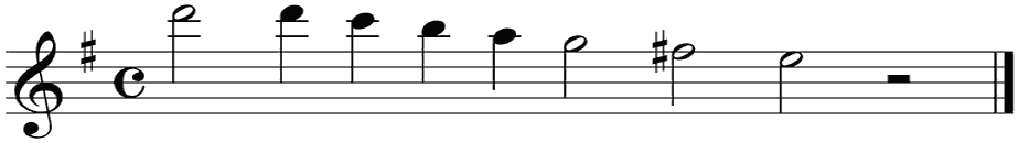 Notenbalk regel 7 (rit)