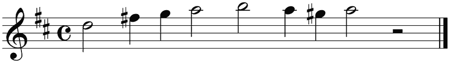 Notenbalk regel 5 (rit)