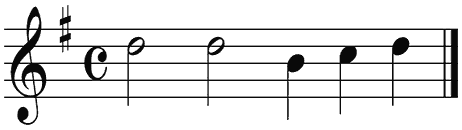 Notenbalk regel 3 (rit)