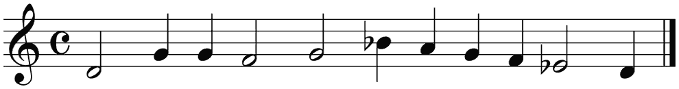 Notenbalk regel 3 (rit)