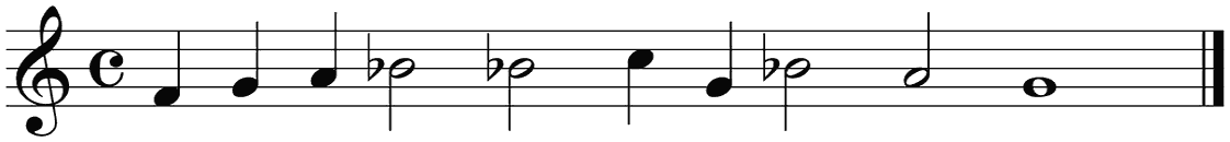 Notenbalk regel 4 (rit)
