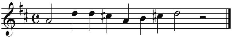 Notenbalk regel 1 (rit)