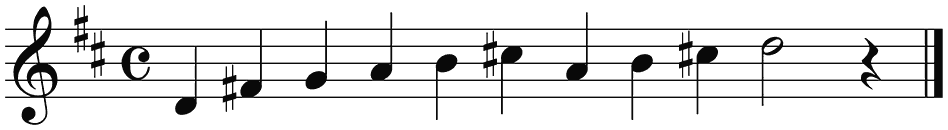 Notenbalk regel 4 (iso)