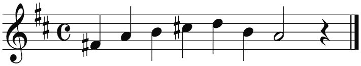 Notenbalk regel 4 (iso)