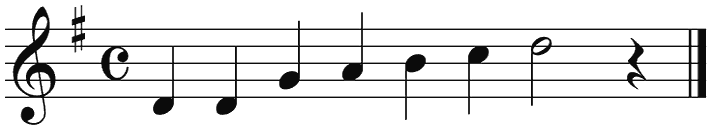Notenbalk regel 1 (iso)