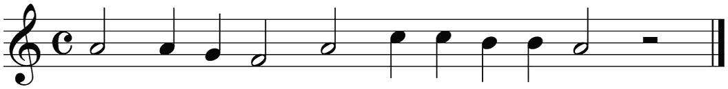 Notenbalk regel 4 (rit)