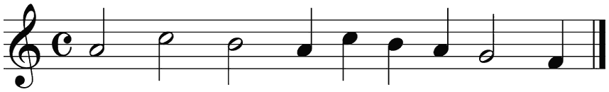 Notenbalk regel 3 (rit)