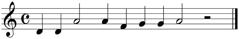 Notenbalk regel 5 (rit)